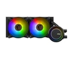 MSI Mag Coreliquid E240 240mm ARGB Siyah Sıvı İşlemci Soğutucu - 2x120mm Fan, AM4/LGA1150, Döner Kapak, 75CFM Hava Akışı