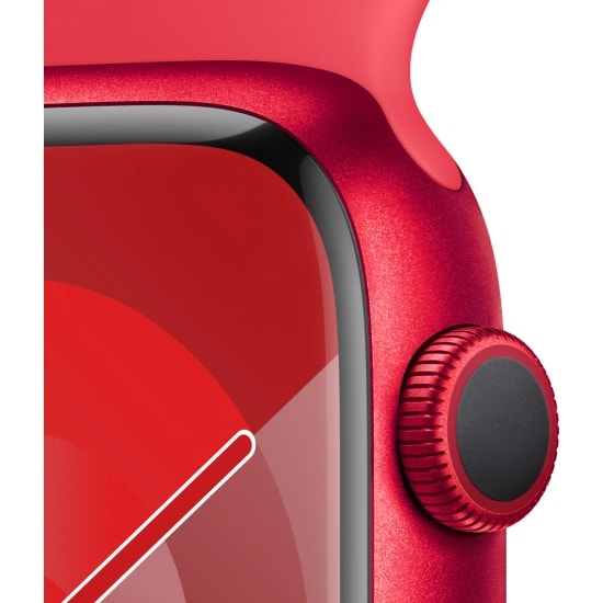 Apple Watch Series 9 GPS+Cellular 41mm Kırmızı Alüminyum Kasa ve Spor Kordon S/M 64 GB Akıllı Saat - Türkiye Garantili