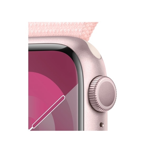 Apple Watch Series 9 41mm Pembe Alüminyum Kasa ve Uçuk Pembe Spor Loop 64 GB Akıllı Saat - Türkiye Garantili