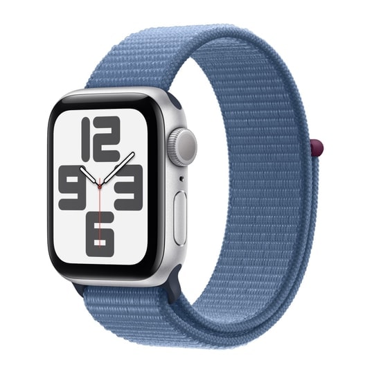 Apple Watch SE 2 2023 Cellular 40mm Gümüş Alüminyum Kasa ve Buz Mavisi Spor Loop Akıllı Saat - Türkiye Garantili