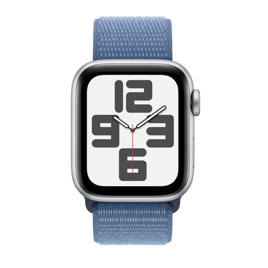 Apple Watch SE 2 2023 Cellular 40mm Gümüş Alüminyum Kasa ve Buz Mavisi Spor Loop Akıllı Saat - Türkiye Garantili