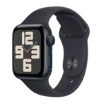 Apple Watch SE 2 2023 Cellular 40mm Gece Yarısı Alüminyum Kasa Spor Kordon Akıllı Saat - GPS, 1.57", 32GB, TR Garantili