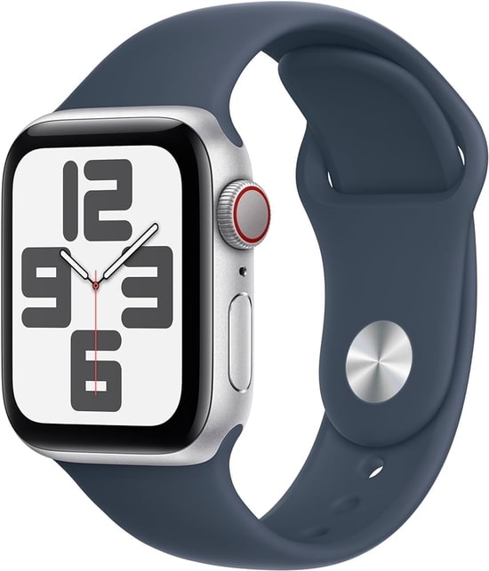 Apple Watch SE 2 2023 Cellular 40mm Gece Yarısı Alüminyum Kasa Spor Kordon Akıllı Saat - GPS, 1.57", 32GB, TR Garantili