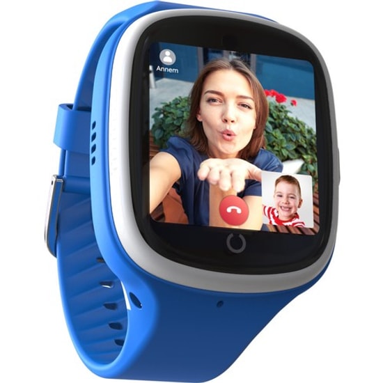 Bilicra Connect Mavi Akıllı Çocuk Saati - GPS Takip, 2MP Kamera, Sesli-Görüntülü Görüşme, 1.4" IPS Ekran