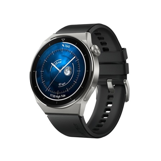 Huawei Watch GT 3 Pro Siyah Akıllı Saat (46mm) - Silikon Kayış, 32GB Hafıza, Gelişmiş Sağlık ve Uyku Takibi