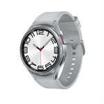 Samsung Galaxy Watch 6 Classic 47mm Gümüş Akıllı Saat - 16GB Hafıza, Safir Cam, Uyku ve Egzersiz Takibi, Şık Tasarım
