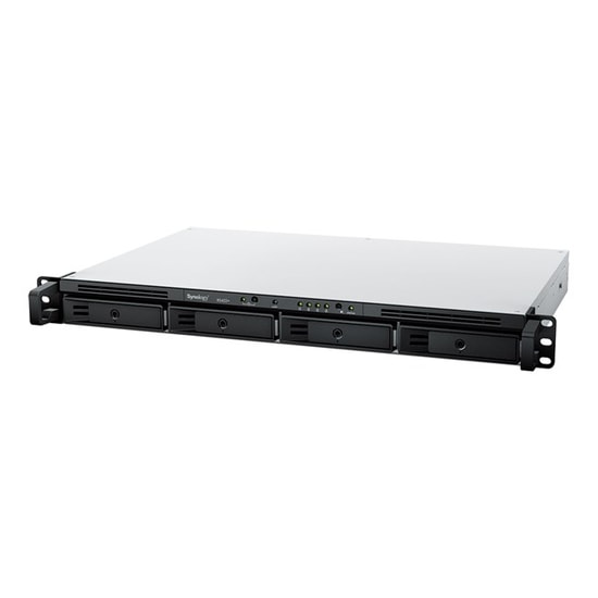 Synology RS422PLUS 4 Disk (3.5/2.5") Yuvalı 1U Rack NAS Depolama - AMD 2 Çekirdekli, 2GB DDR4, USB 3.2, Gigabit Ethernet