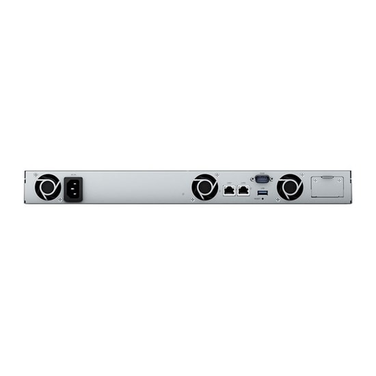 Synology RS422PLUS 4 Disk (3.5/2.5") Yuvalı 1U Rack NAS Depolama - AMD 2 Çekirdekli, 2GB DDR4, USB 3.2, Gigabit Ethernet