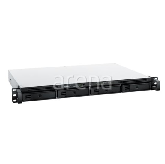 Synology RS422PLUS 4 Disk (3.5/2.5") Yuvalı 1U Rack NAS Depolama - AMD 2 Çekirdekli, 2GB DDR4, USB 3.2, Gigabit Ethernet