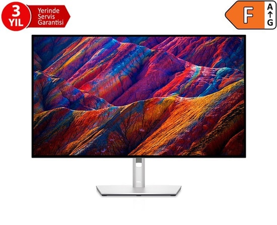 Dell UltraSharp U2724DE 27" 2K QHD IPS Pivot Profesyonel Monitör: 120Hz, 5ms, 350nit, HDMI, DP, USB-C Hub, 90W PD, RJ45