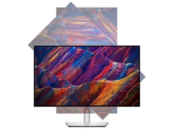 Dell UltraSharp U2724DE 27" 2K QHD IPS Pivot Profesyonel Monitör: 120Hz, 5ms, 350nit, HDMI, DP, USB-C Hub, 90W PD, RJ45