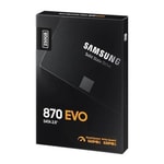 Samsung 870 EVO 250GB 2.5" SATA 3 SSD (MZ-77E250BW) - 560/530 MB/s Okuma/Yazma, Yüksek Performanslı Dahili Disk