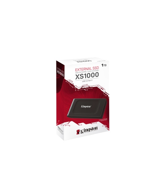 Kingston XS1000 1TB USB-C 3.2 Gen 2 Type C Taşınabilir SSD (SXS1000/1000G) - 1050/1000MB/s, NAND, Kompakt Tasarım
