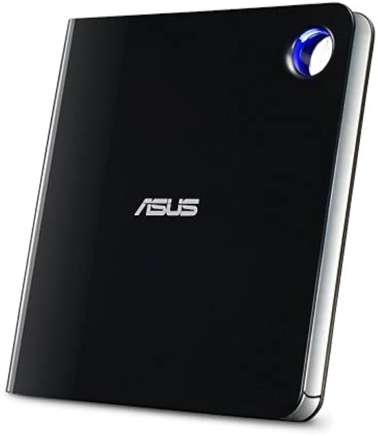 Asus Sbw-06D5H-U Harici İnce Blu-Ray Yazici  M-Disc  Usb Type-C Ve Type-A Destekli  Siyah Optik Sürücü