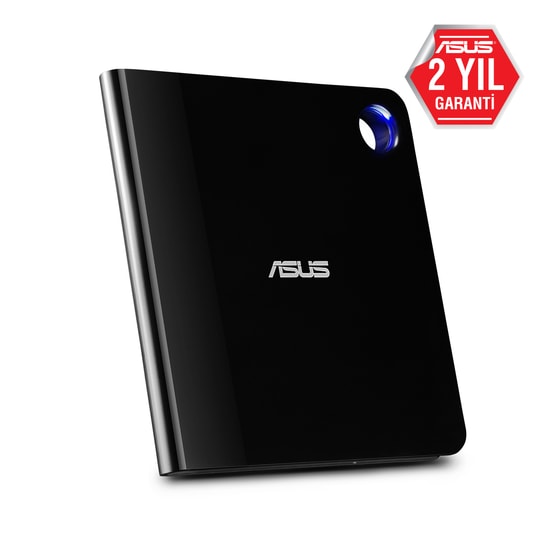 Asus Sbw-06D5H-U Harici İnce Blu-Ray Yazici  M-Disc  Usb Type-C Ve Type-A Destekli  Siyah Optik Sürücü