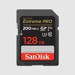 SanDisk 128GB Extreme Pro SDXC UHS-I NAND Hafıza Kartı (SDSDXXD-128G-GN4IN) - 200MB/s Okuma, 4K UHD Video