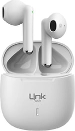 LinkTech TW10 Mini Bluetooth TWS Beyaz Kulaklık - 5.1 EDR, Mikrofonlu, Type-C Şarjlı, 13mm Sürücü, 15 Saat Pil Ömrü