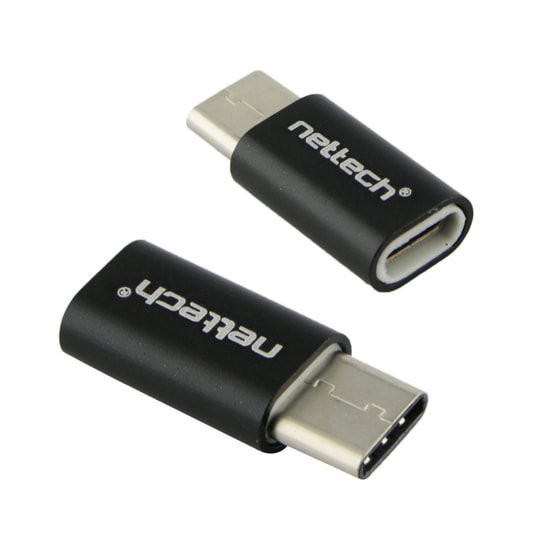 Nettech NT-26539 Siyah Micro USB - Type-C Çevirici Adaptör - Hızlı Veri Aktarımı, Güvenilir Bağlantı, Kompakt Tasarım