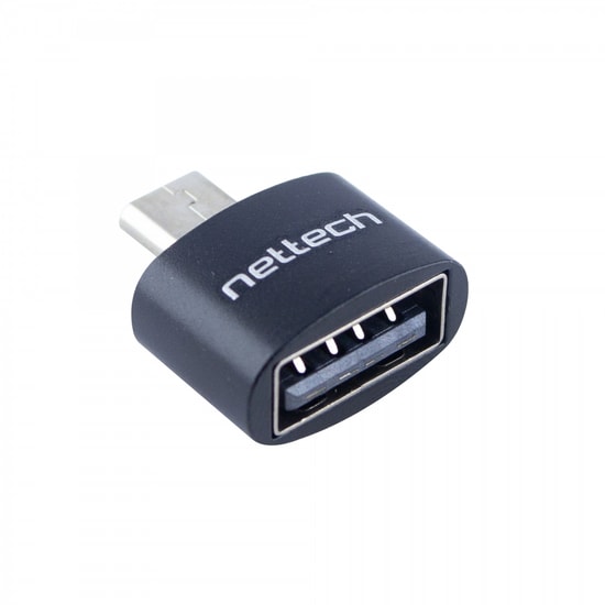 Nettech VR-9762 Siyah USB - Micro USB OTG Dönüştürücü Adaptör - Şarj & Data Aktarımı