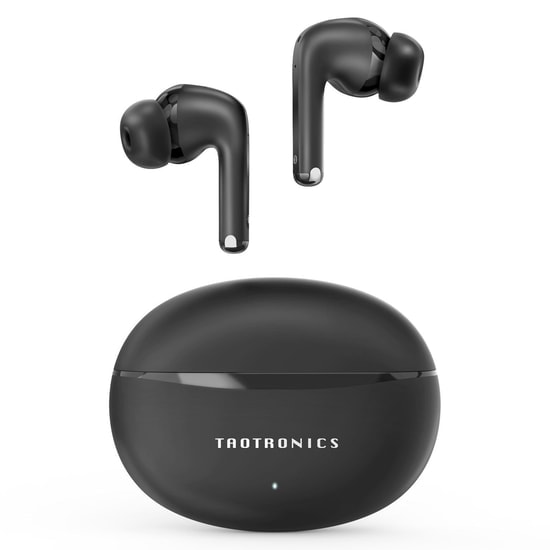 TaoTronics TT-BH1118 Kulak İçi Bluetooth Kulaklık - Aktif Gürültü Önleme (ANC), BT 5.3, Mikrofonlu, 24 Saat Pil, Siyah
