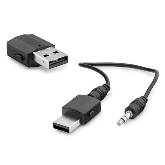 Hadron BT-600 Siyah USB To 3.5mm AUX Jack Alıcı Verici Adaptör Dönüştürücü - NT-90171