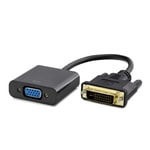 Hadron HDX7781 DVI-D 24+1 to VGA Dönüştürücü - Siyah, Yüksek Çözünürlüklü Görüntü Adaptörü, 1080p, 20 Cm Kablo