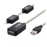 Hadron HDX7537 USB Uzatma Kablosu (Erkek-Dişi) 15 Metre - Siyah Renk Yüksek Hızlı Data Aktarımı
