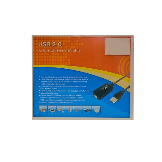 Hadron HDX7537 USB Uzatma Kablosu (Erkek-Dişi) 15 Metre - Siyah Renk Yüksek Hızlı Data Aktarımı