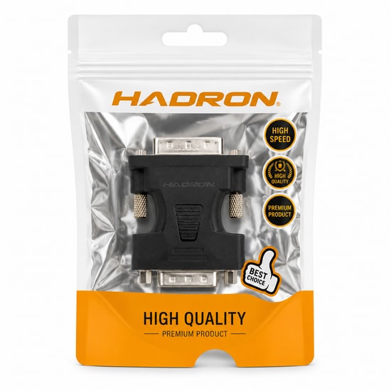 Hadron HDX1256 VGA to DVI Dönüştürücü (Siyah) - Yüksek Çözünürlüklü VGA'dan DVI'a Çevirici