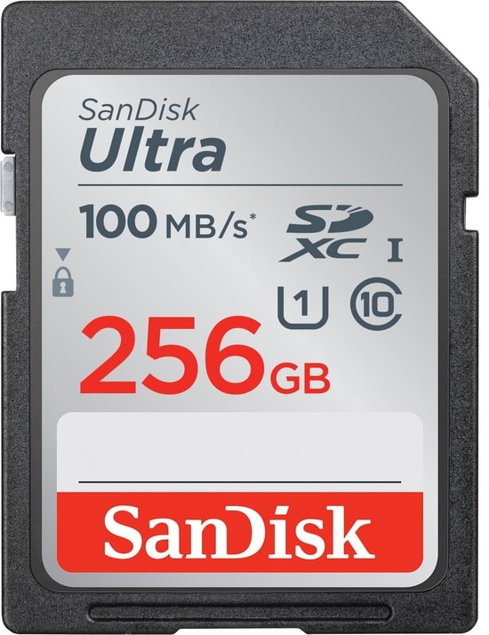 SanDisk Ultra 256GB SDXC Hafıza Kartı (SDSDUNR-256G-GN3IN) - Class 10, UHS-I, 100MB/s Okuma Hızı, Yüksek Performans