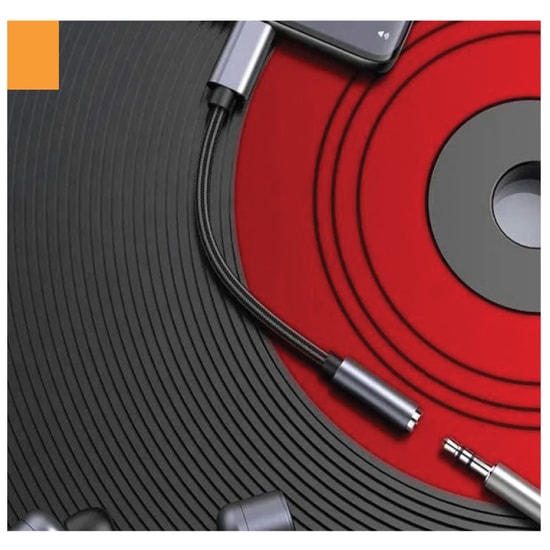 Nettech NT-OT01 Siyah Lightning - 3.5mm Jack Dönüştürücü Adaptör - Yüksek Kaliteli Ses Aktarımı, Alüminyum Alaşım