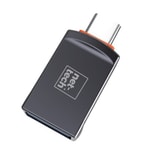 Nettech NT-OT06 Siyah Alüminyum USB A to Type-C Dönüştürücü Adaptör - NT-100958, Data ve Görüntü Aktarımı Destekli