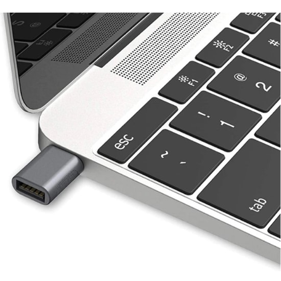 Nettech NT-OT07 Siyah Type-Cden USBye Hızlı Dönüştürücü - Yüksek Hızlı Data ve Şarj Adaptörü (NT-100959)