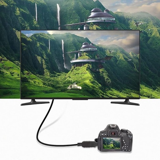Hadron HDX1267 Siyah Micro HDMI to HDMI Dönüştürücü Adaptör - Yüksek Çözünürlüklü Görüntü Aktarımı