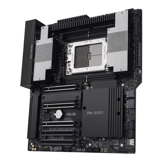 Asus PRO WS TRX50-SAGE WIFI AMD TRX50 Str5 Ddr5 8000 3x M2 Usb3.2 Wifi 7 + Bt 10gbit + 2.5gbit Lan Ceb 1tb’A Kad Ana Kar