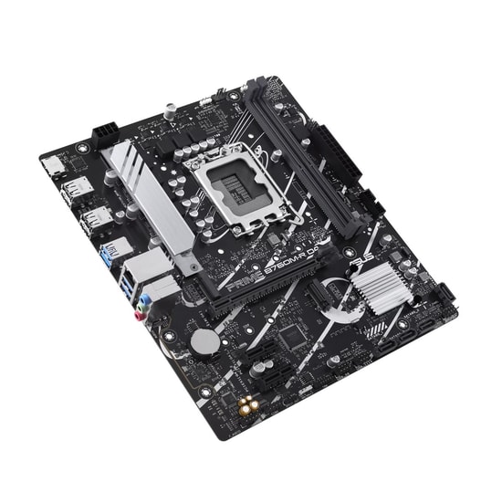 Asus Prime B760M-R D4 Anakart: Intel LGA1700, DDR4 5333MHz, Çift M.2, HDMI, Micro ATX, USB 3.2, AURA RGB, 2.5G LAN