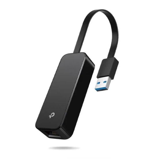 TP-LINK UE306 USB 3.0 Gigabit Siyah Ethernet Ağ Adaptörü - 1000 Mbps Hız, Katlanabilir Tasarım, Nintendo Switch Desteği