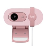 Logitech Brio 100 Pembe Full HD Webcam (960-001623) - 1080P, 30fps, Otomatik Parlaklık, Stereo Mikrofon, 150cm USB Kablo