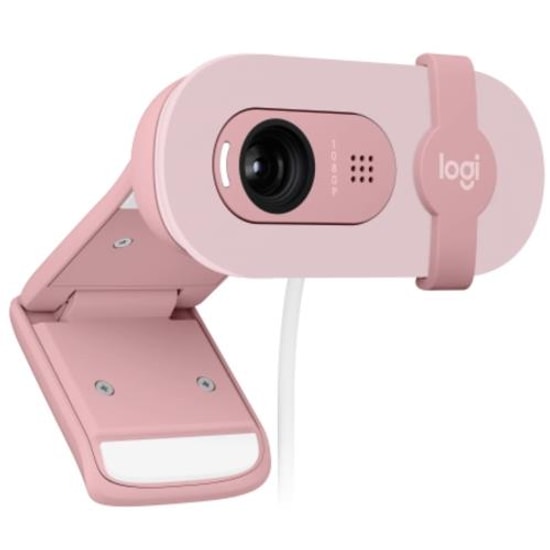 Logitech Brio 100 Pembe Full HD Webcam (960-001623) - 1080P, 30fps, Otomatik Parlaklık, Stereo Mikrofon, 150cm USB Kablo
