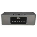 Nettech NT-BTS03 Alarm Saatli High Bass Kablosuz Bluetooth Hoparlör - Siyah, Taşınabilir, 10 Metre Çekim Alanı