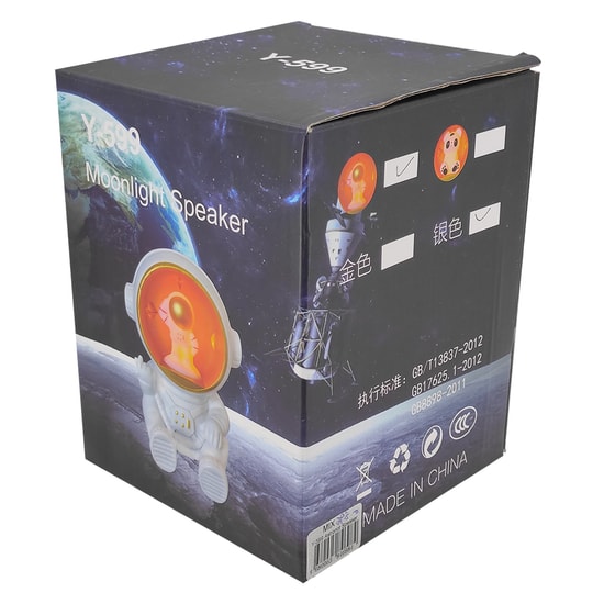 Nettech Y-599 Moonlight Astronot Speaker Kablosuz Hoparlör - Speaker (Çeşitli Renk) Bluetooth Hoparlör