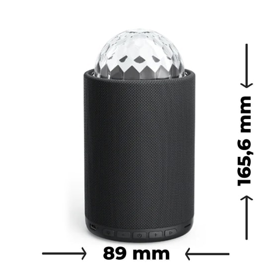 Joyroom JR-MS01 Maya Serisi Kablosuz Bluetooth Hoparlör (NT-102098) - Siyag, 8W Çıkış Gücü, 2200mAh Batarya, RGB LED 5.1