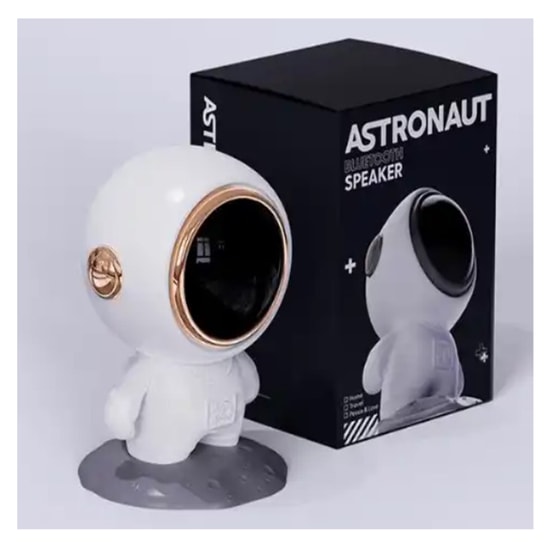 Paleon Z18 Astronot Speaker Kablosuz Hoparlör - Speaker (Beyaz) Bluetooth Hoparlör