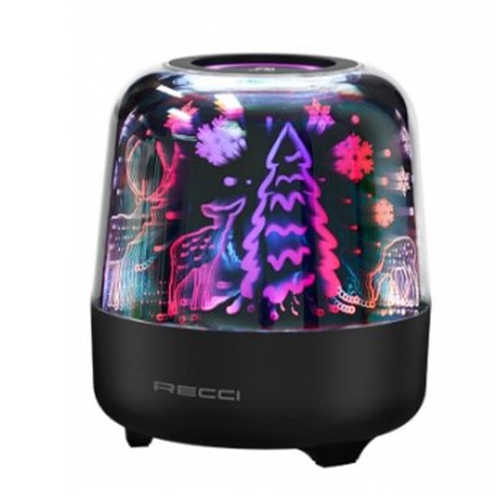 Recci RSK-W20 Magic Forest Seri Minibox Kablosuz Hoparlör - Speaker (Siyah) Bluetooth Hoparlör