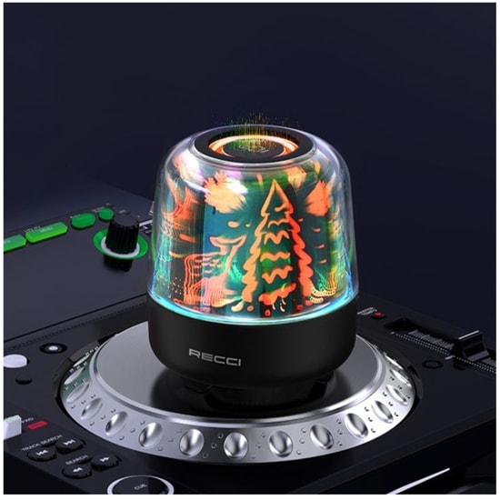 Recci RSK-W20 Magic Forest Seri Minibox Kablosuz Hoparlör - Speaker (Siyah) Bluetooth Hoparlör