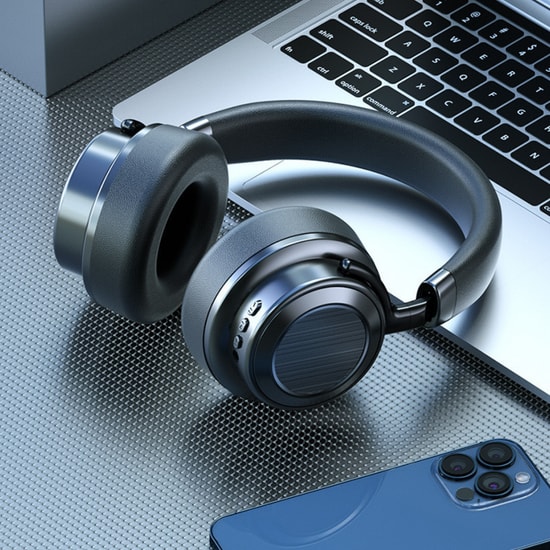 Nettech NT-HS09 Siyah Kulak Üstü Kablosuz Bluetooth Kulaklık - Yüksek Ses Kalitesi, Konforlu Tasarım - NT-HS09