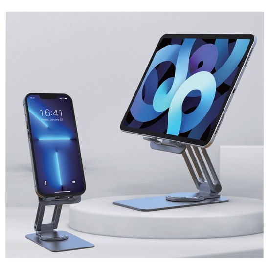 Nettech NT-007 Antrasit Telefon Standı (NT-100953) - Ev, Ofis ve Okul Kullanımı İçin, Dayanıklı Masaüstü Tutucu Aksesuar