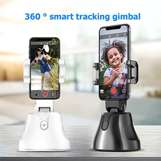 Nettech Robot Cameraman Araç İçi 360 Derece Dönerli Telefon Tutucu (NT-80097) - Siyah, Ayarlanabilir Açı, Ergonomik