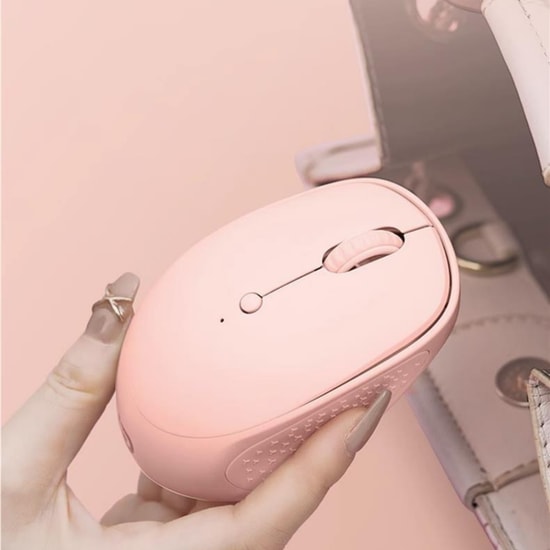 FD M702 Pembe Bluetooth Optik Mouse - 1500DPI, Sessiz Tıklama, Ergonomik Genel Kullanım, Kablosuz Özellikli