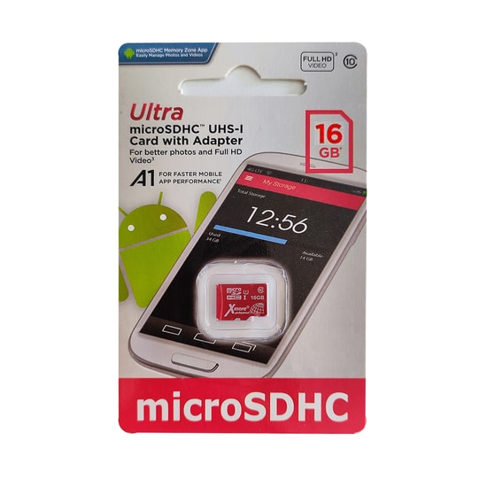 Nettech 16GB MicroSD Hafıza Kartı (NT-96118) - Yüksek Hızlı Veri Aktarımı, Kırmızı Renkli, 24 Ay İthalatçı Garantili 